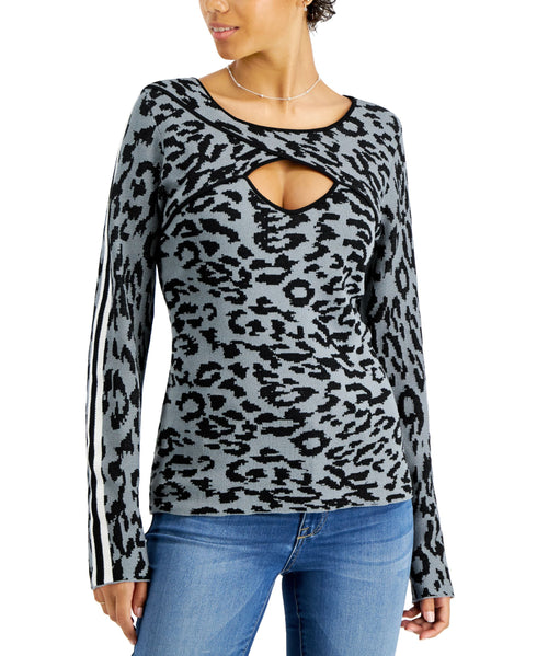 Fever Cutout Jacquard Sweater